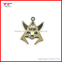 Fashion Brushed Anti Brass Metal Craft Pendant